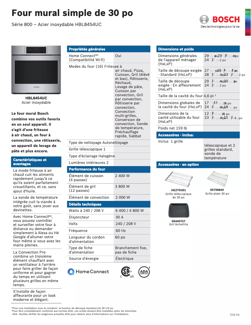 Image de la première page du manuel de l'appareil HBL8454UC