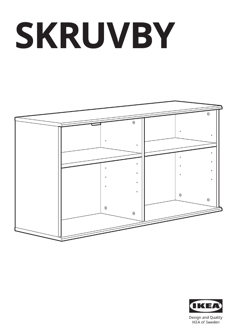 Image de la première page du manuel de l'appareil SKRUVBY 105.543.73