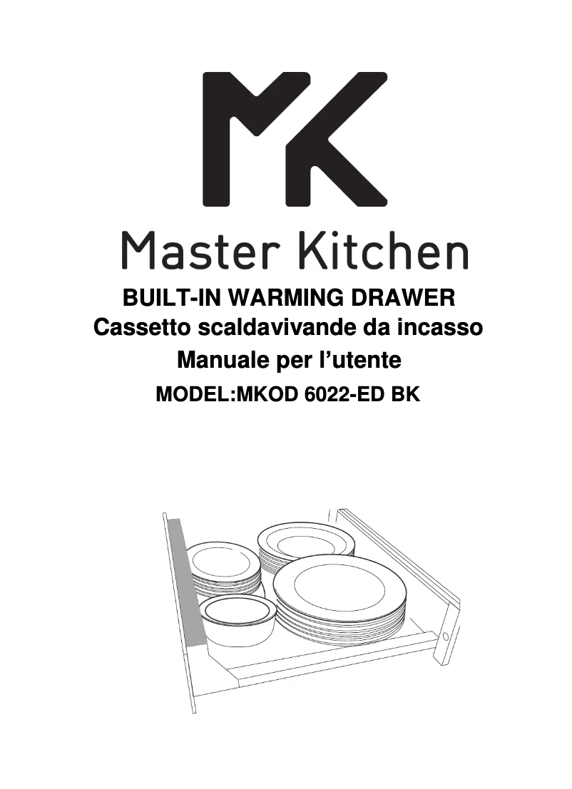 Page 1 de la notice Manuel utilisateur Master Kitchen MKOD 6022-ED BK
