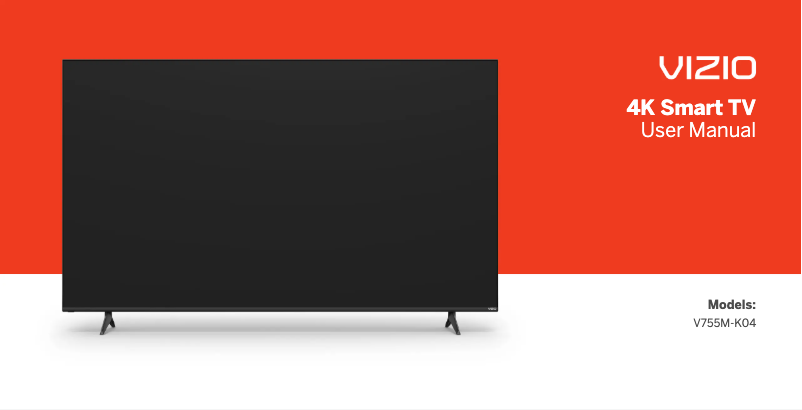 Page 1 de la notice Manuel utilisateur VIZIO V755M-K04
