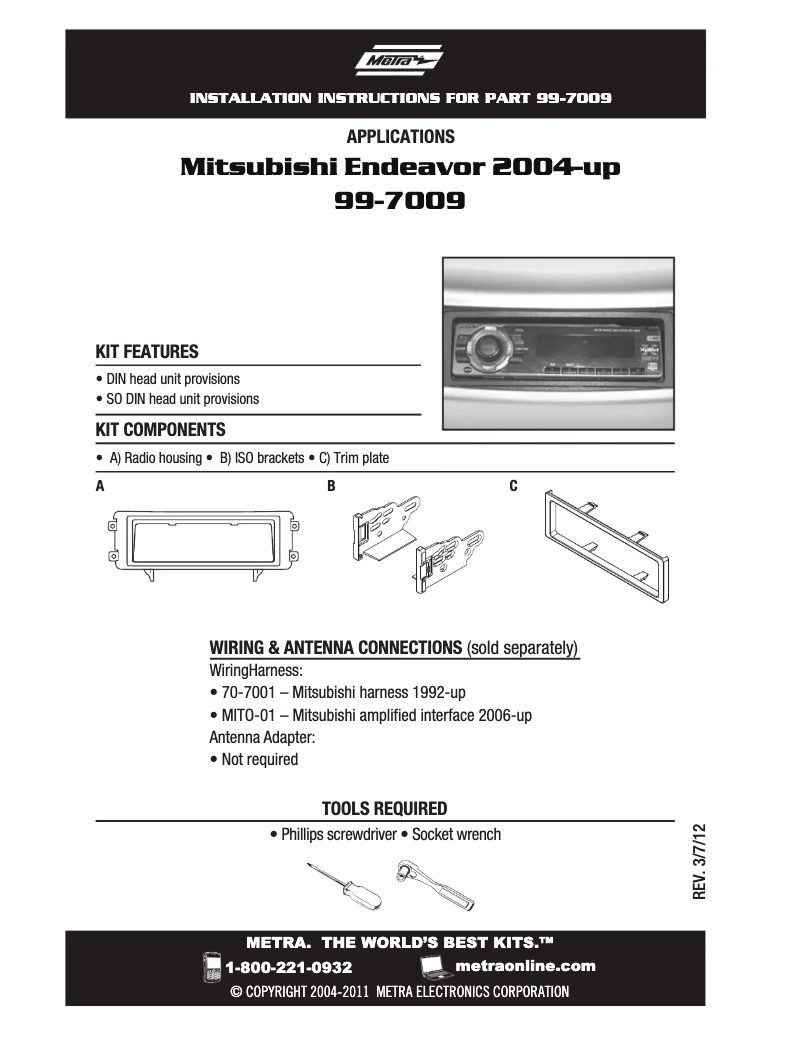 Image de la première page du manuel de l'appareil 99-7009