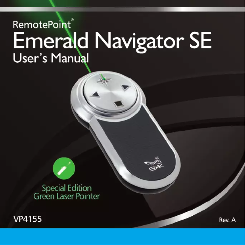 Page 1 de la notice Manuel utilisateur SMK-Link VP4155