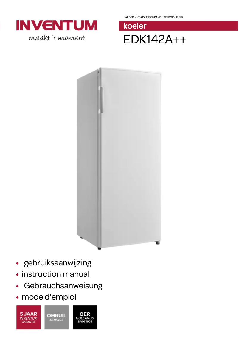 Page n°1 - Manuel utilisateur Inventum EDK142A++