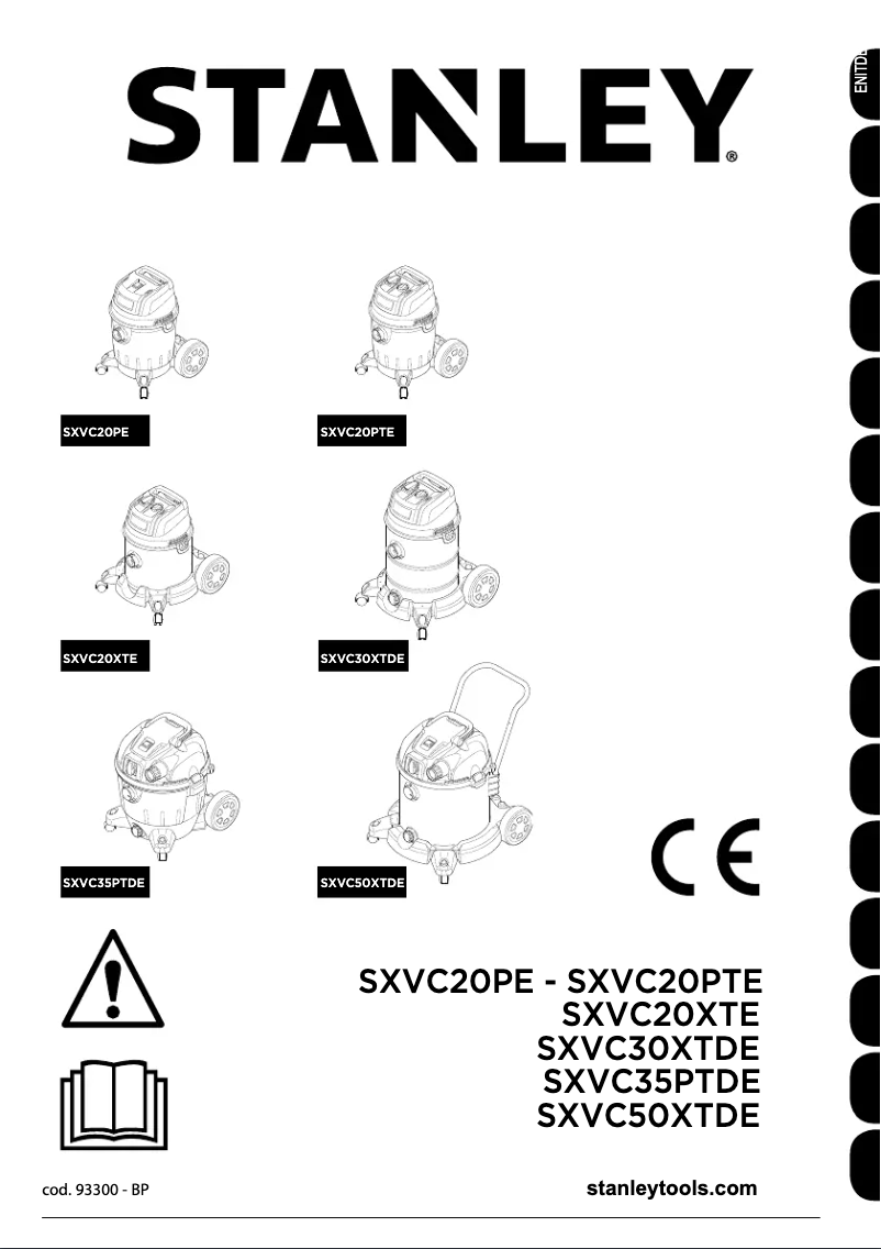 Page n°1 - Manuel utilisateur Stanley SXVC30XTDE