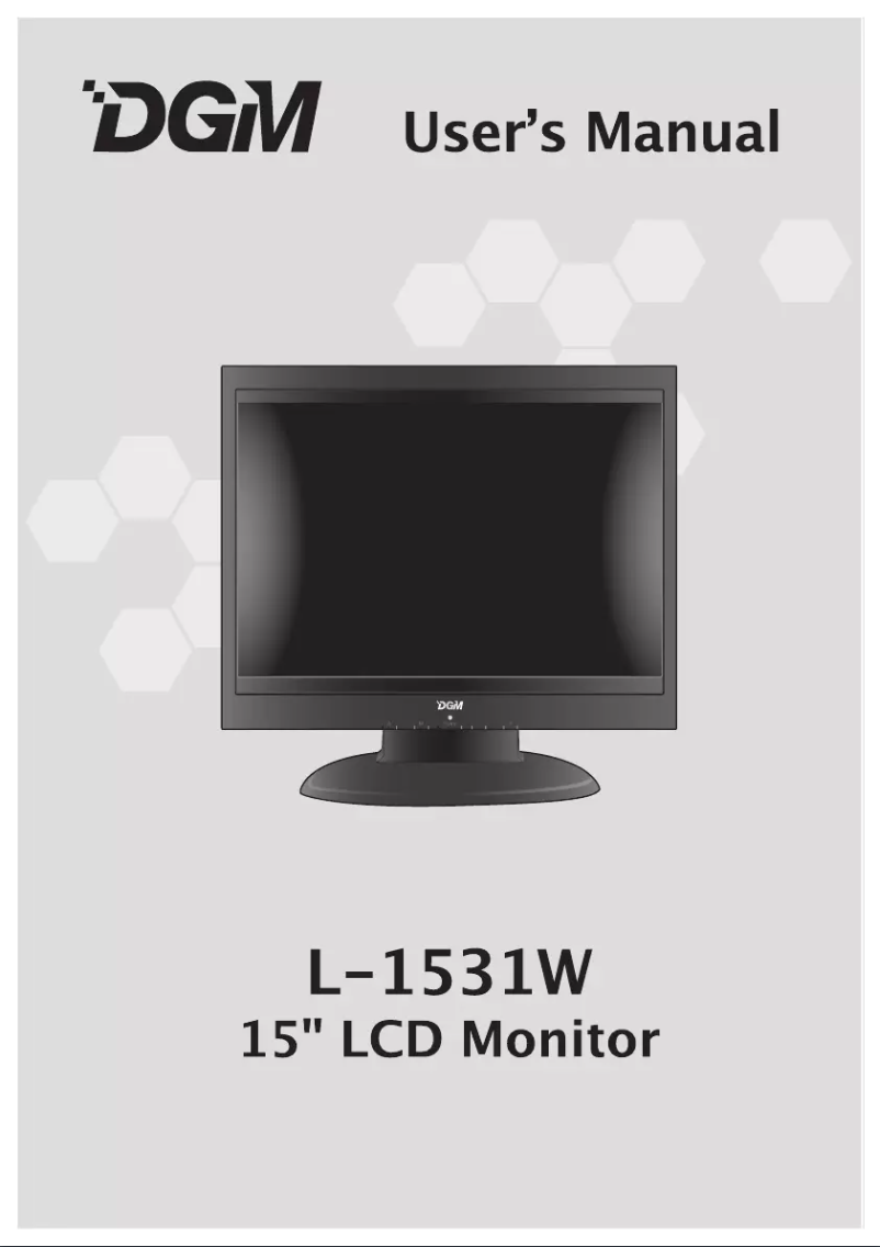 Image de la première page du manuel de l'appareil L-1531W