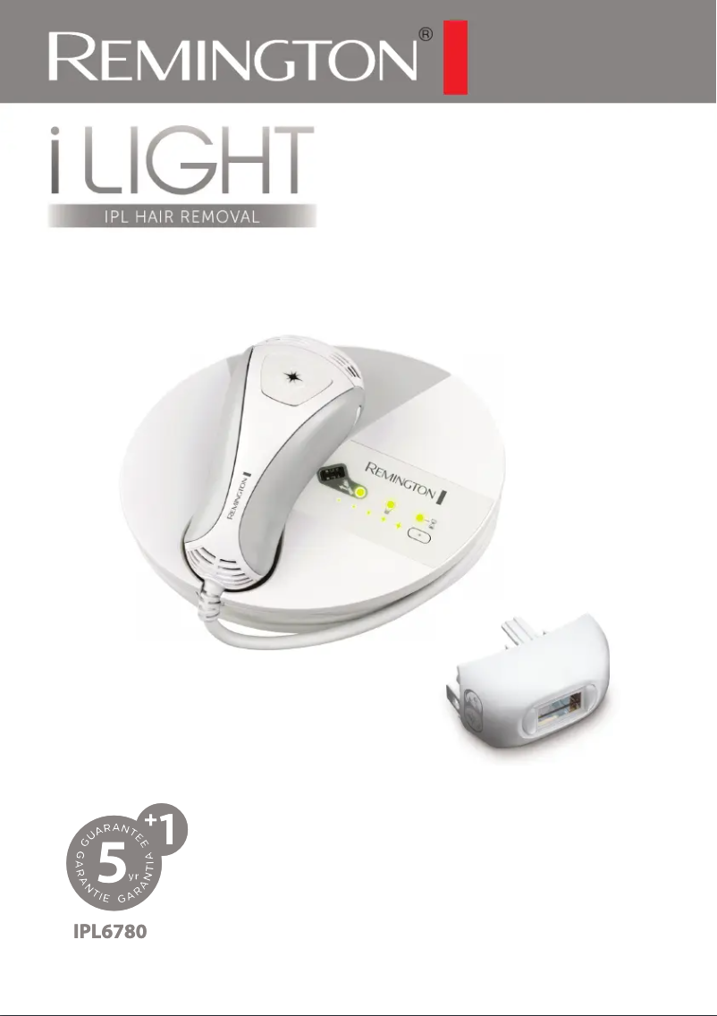 Page 1 de la notice Manuel utilisateur Remington I-Light IPL6780