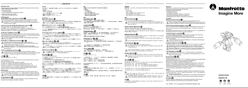 Page 1 de la notice Manuel utilisateur Manfrotto MK190GOC4-3WX