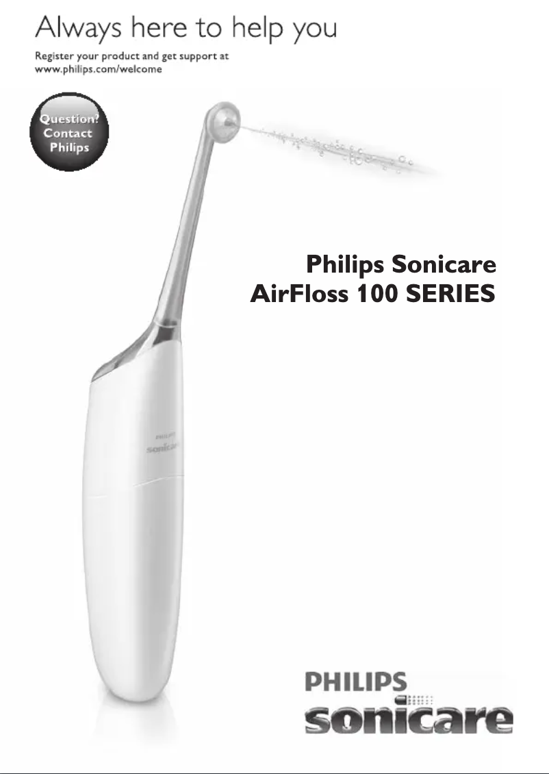 Page n°1 - Manuel utilisateur Philips Sonicare AirFloss HX8181