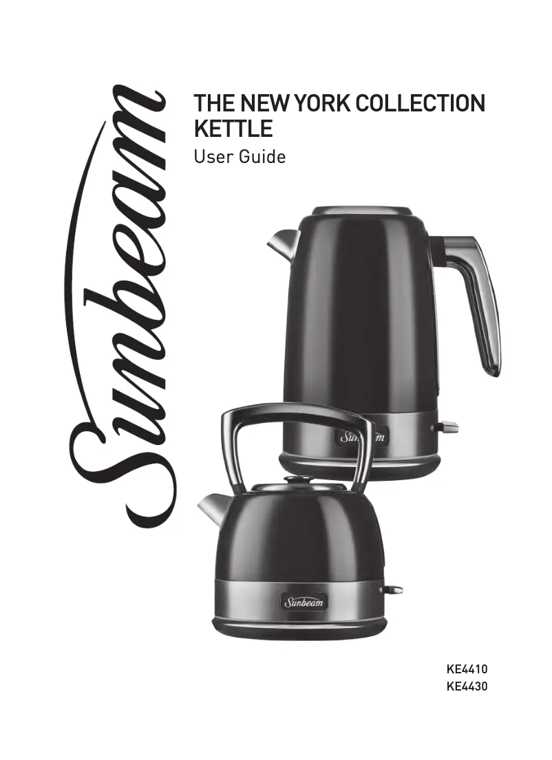 Page 1 de la notice Manuel utilisateur Sunbeam KE4430KB