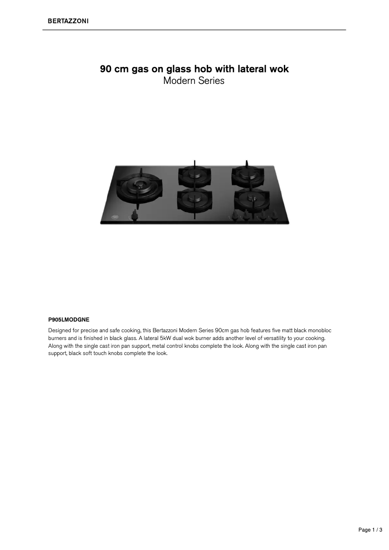 Image de la première page du manuel de l'appareil P905LMODGNE