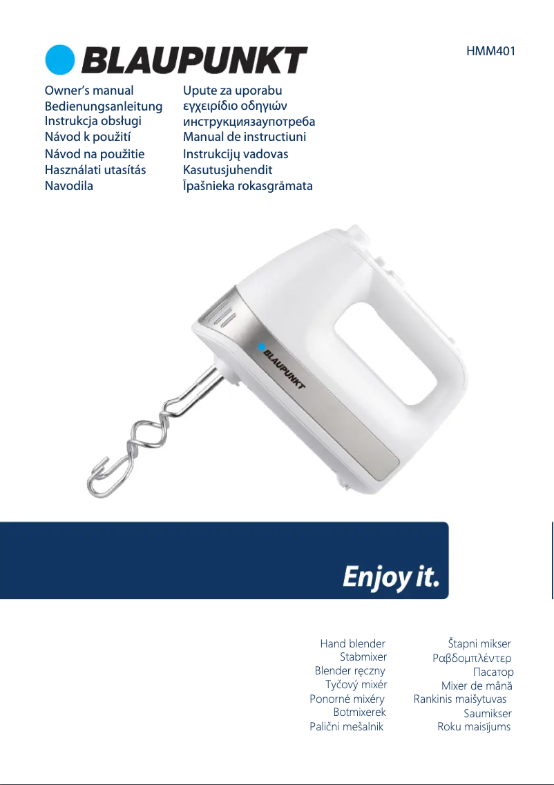 Imagen de la primera página del manual del dispositivo HMM401