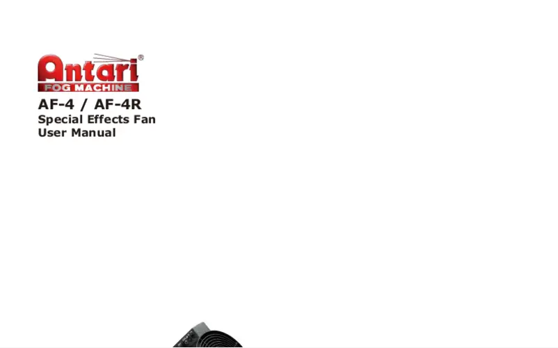 Image de la première page du manuel de l'appareil AF-4R