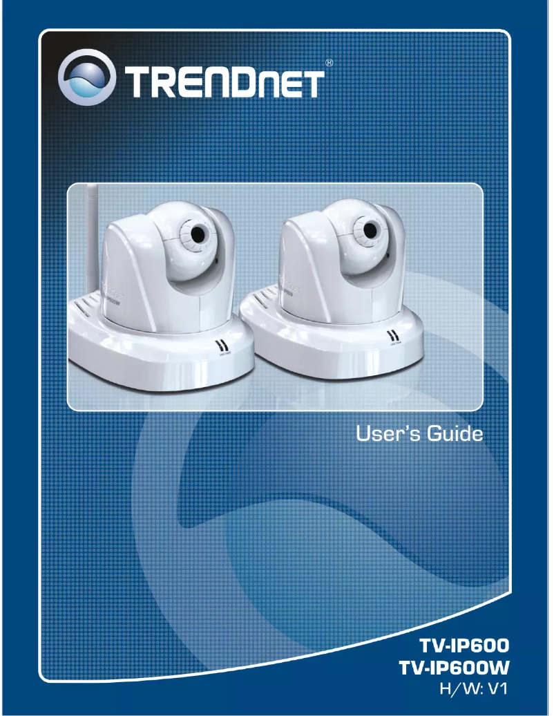 Image de la première page du manuel de l'appareil TV-IP600W