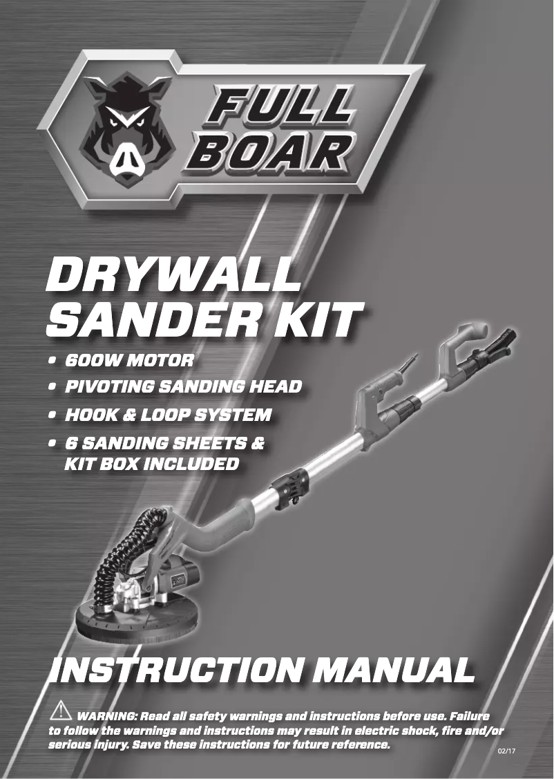 Image de la première page du manuel de l'appareil FBDWS-6100U