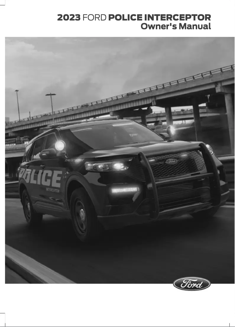 Page 1 de la notice Manuel utilisateur Ford Police Interceptor Utility (2023)