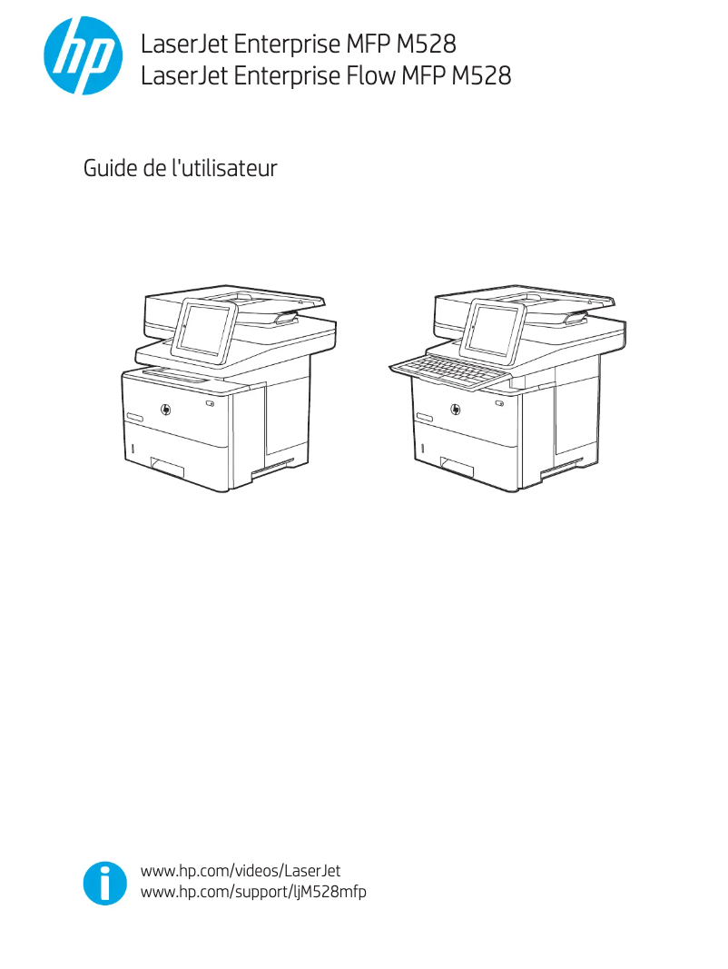 Page 1 de la notice Manuel utilisateur HP LaserJet Enterprise M528z