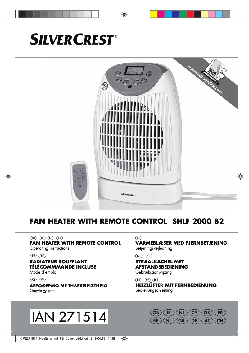 Page n°1 - Manuel utilisateur SilverCrest SHLF 2000 B2