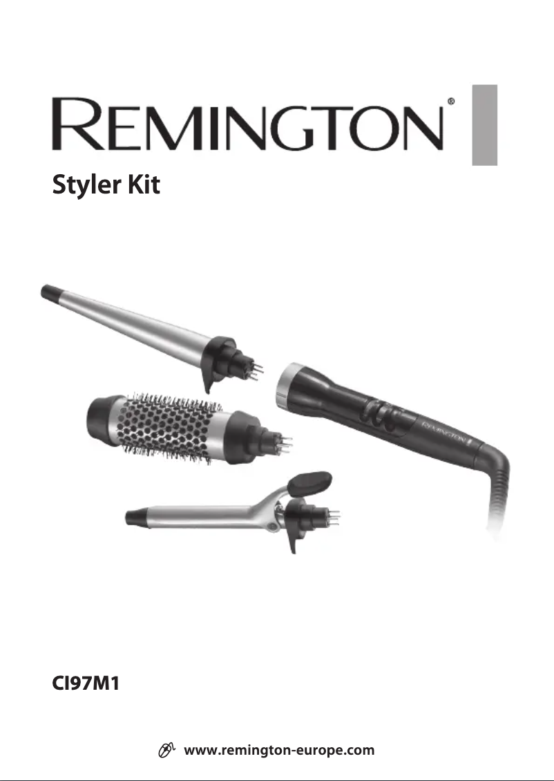 Page 1 de la notice Manuel utilisateur Remington Styler Kit CI97M1