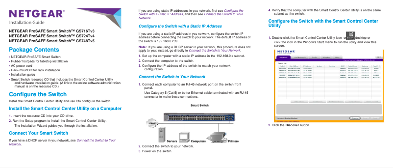Page n°1 - Manuel utilisateur Netgear ProSafe GS716T