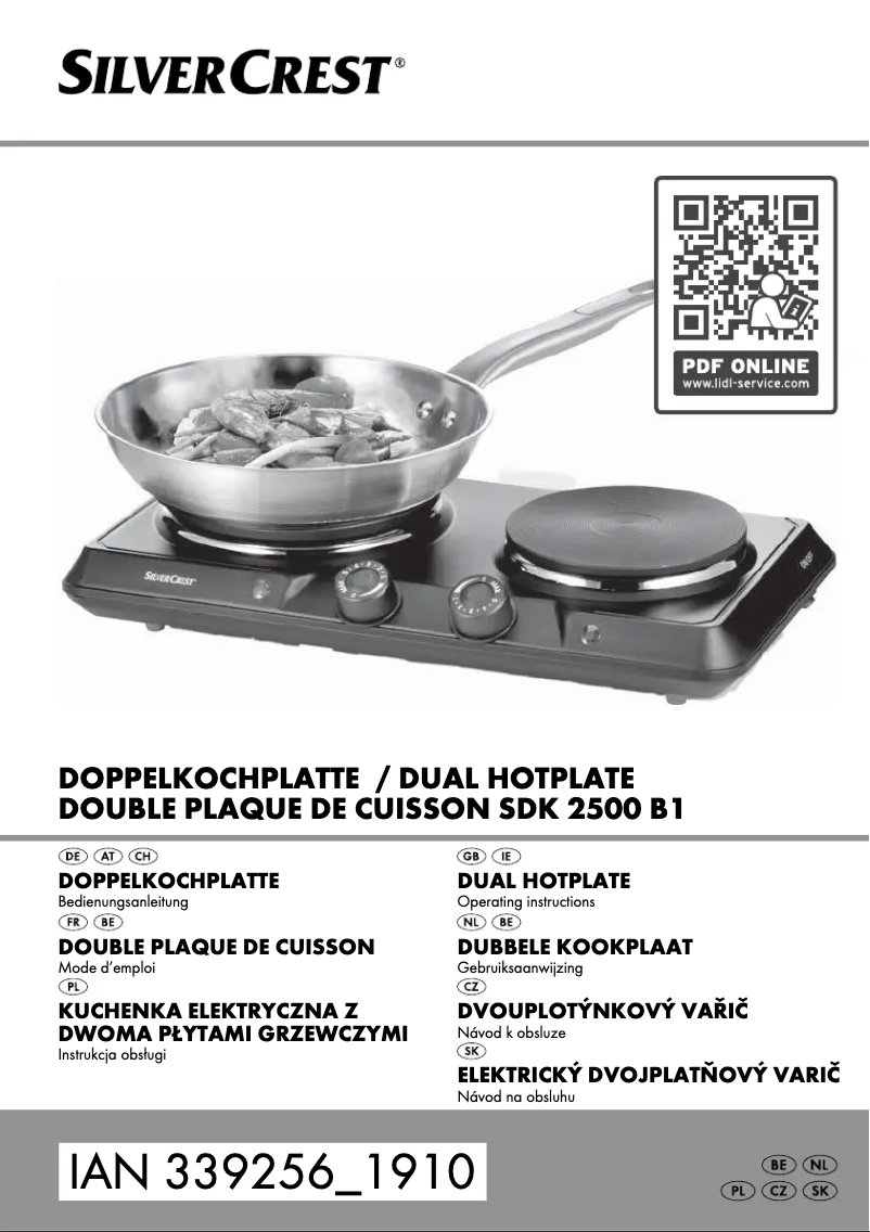 Page n°1 - Manuel utilisateur SilverCrest SDK 2500 B1