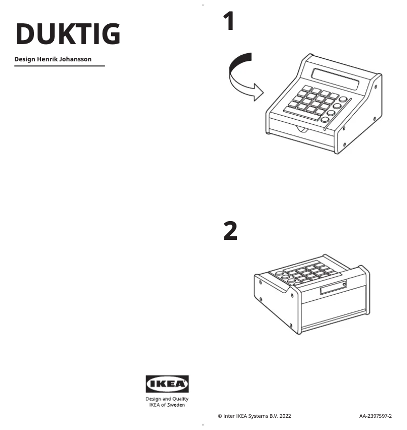 Página 1 del manual Manual de usuario Ikea DUKTIG 405.720.02