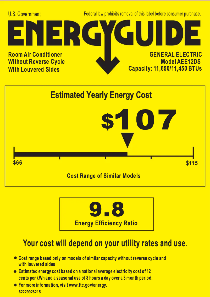 First page image of the manual for AEE12DS