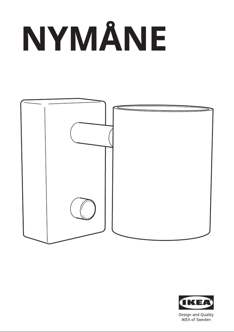 Page 1 de la notice Manuel utilisateur Ikea NYMÅNE 104.152.16