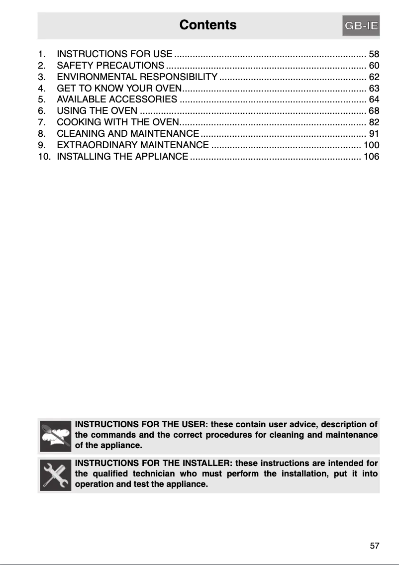 Image de la première page du manuel de l'appareil SCT485X-8