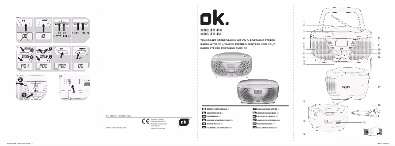 Page 1 de la notice Manuel utilisateur OK ORC 311-BL