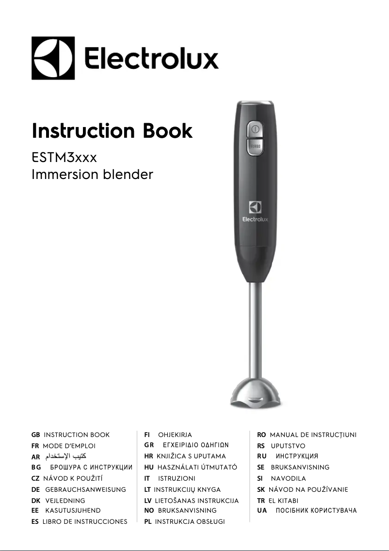 Imagen de la primera página del manual del dispositivo ESTM3400