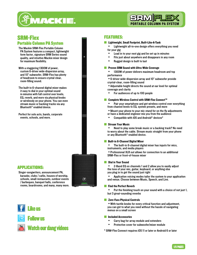 Image de la première page du manuel de l'appareil SRM-FLEX