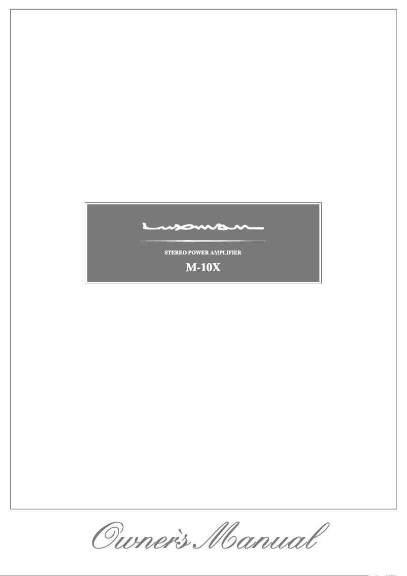 Image de la première page du manuel de l'appareil M-10X