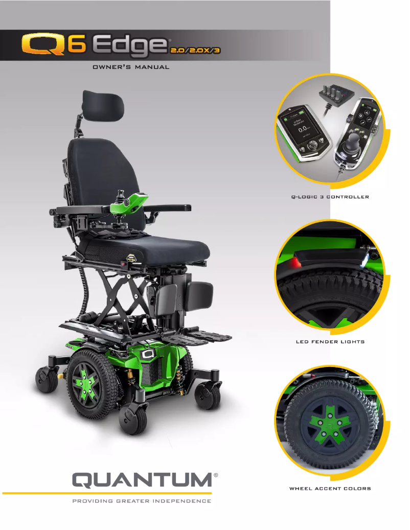 Image de la première page du manuel de l'appareil Q6 Edge 2.0 X