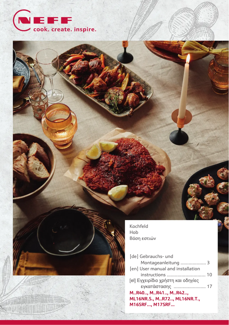 Page n°1 - Manuel utilisateur Neff XED342