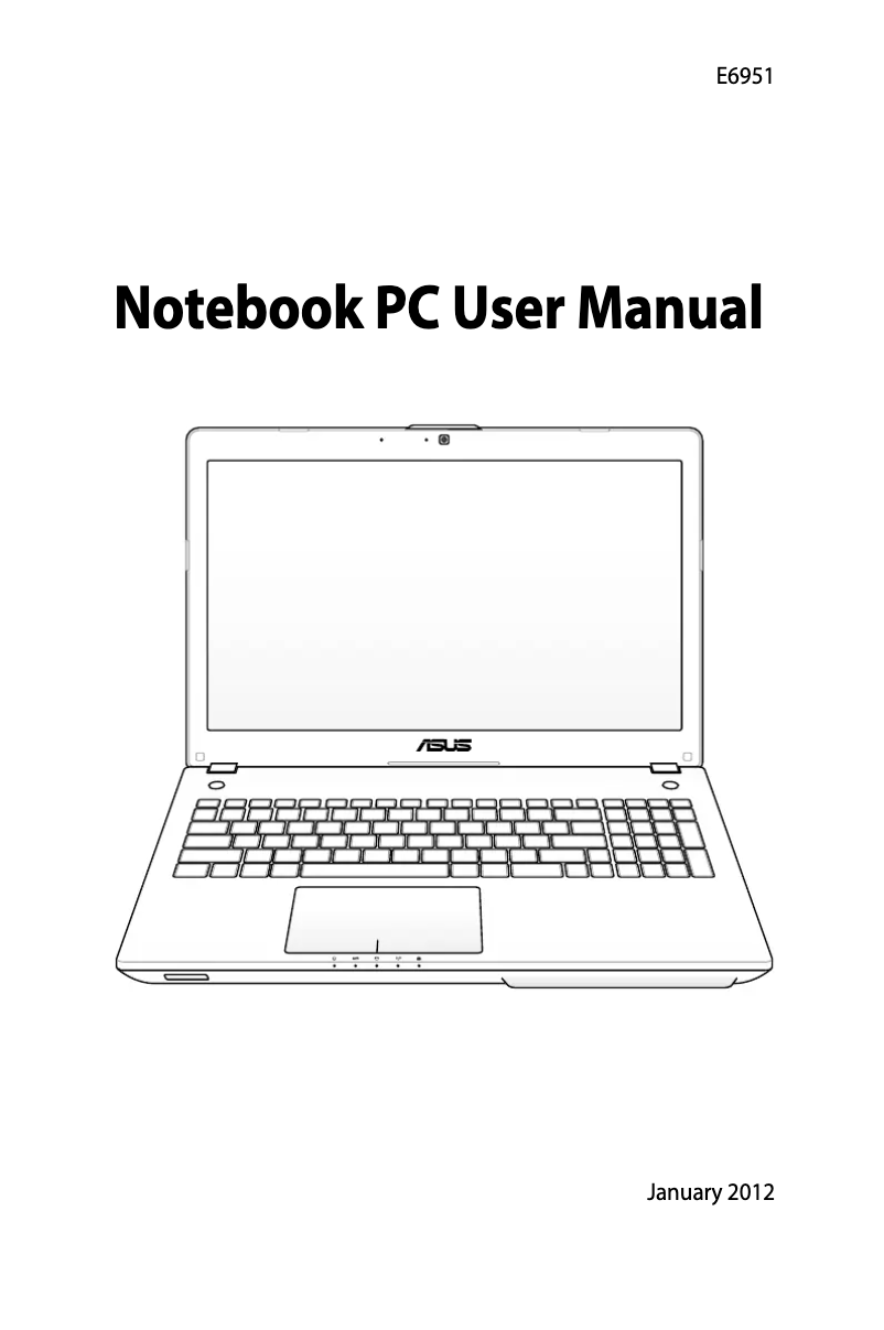 Image de la première page du manuel de l'appareil ROG G56JK-0062C4200H