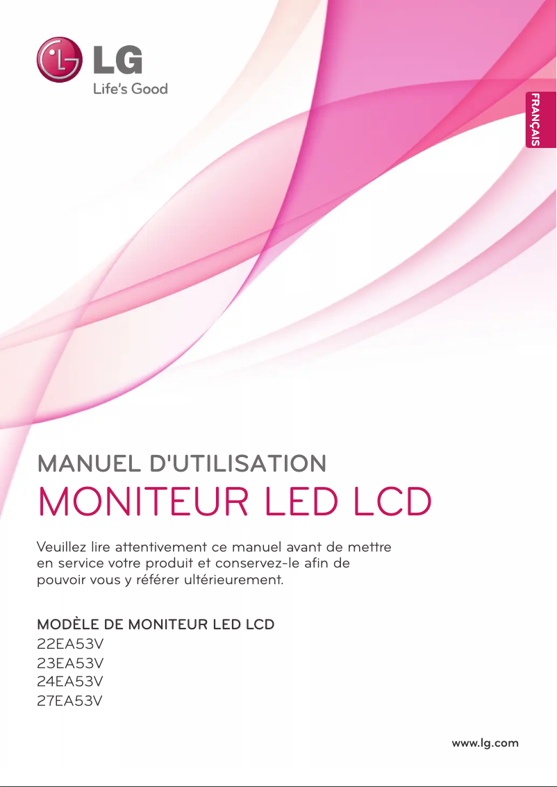Page n°1 - Manuel utilisateur LG 27EA53V