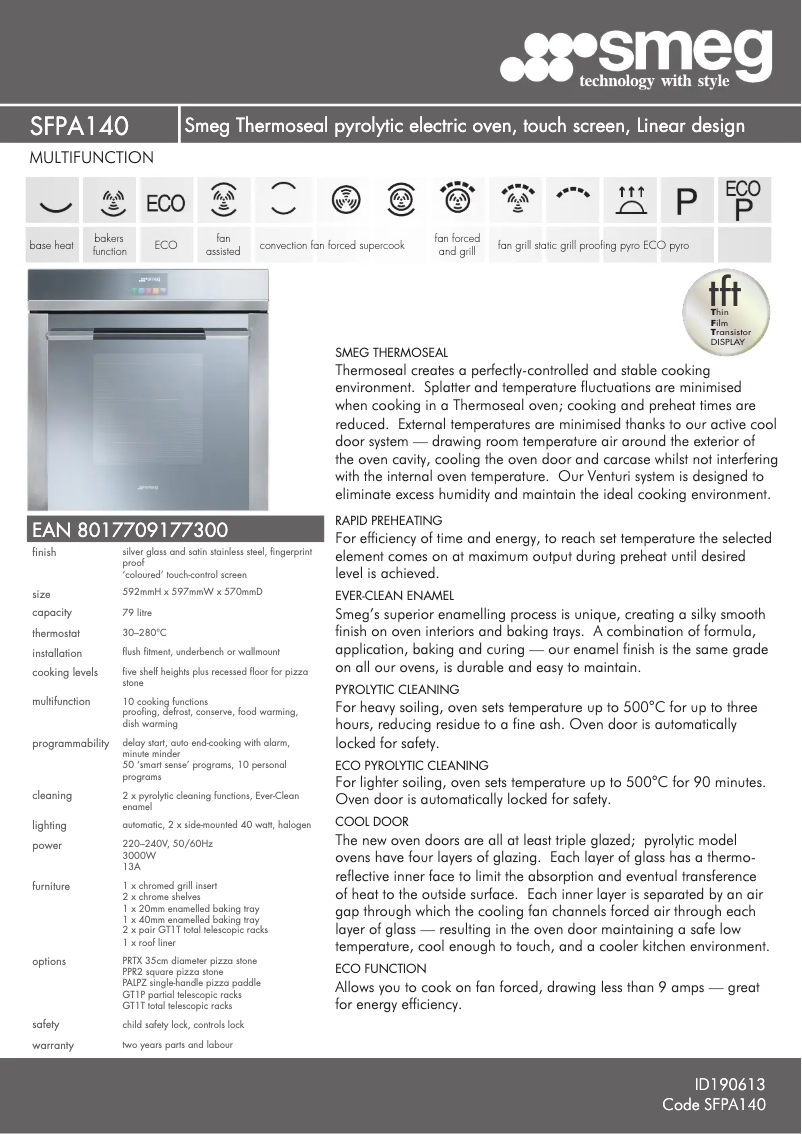 Image de la première page du manuel de l'appareil SFPA140