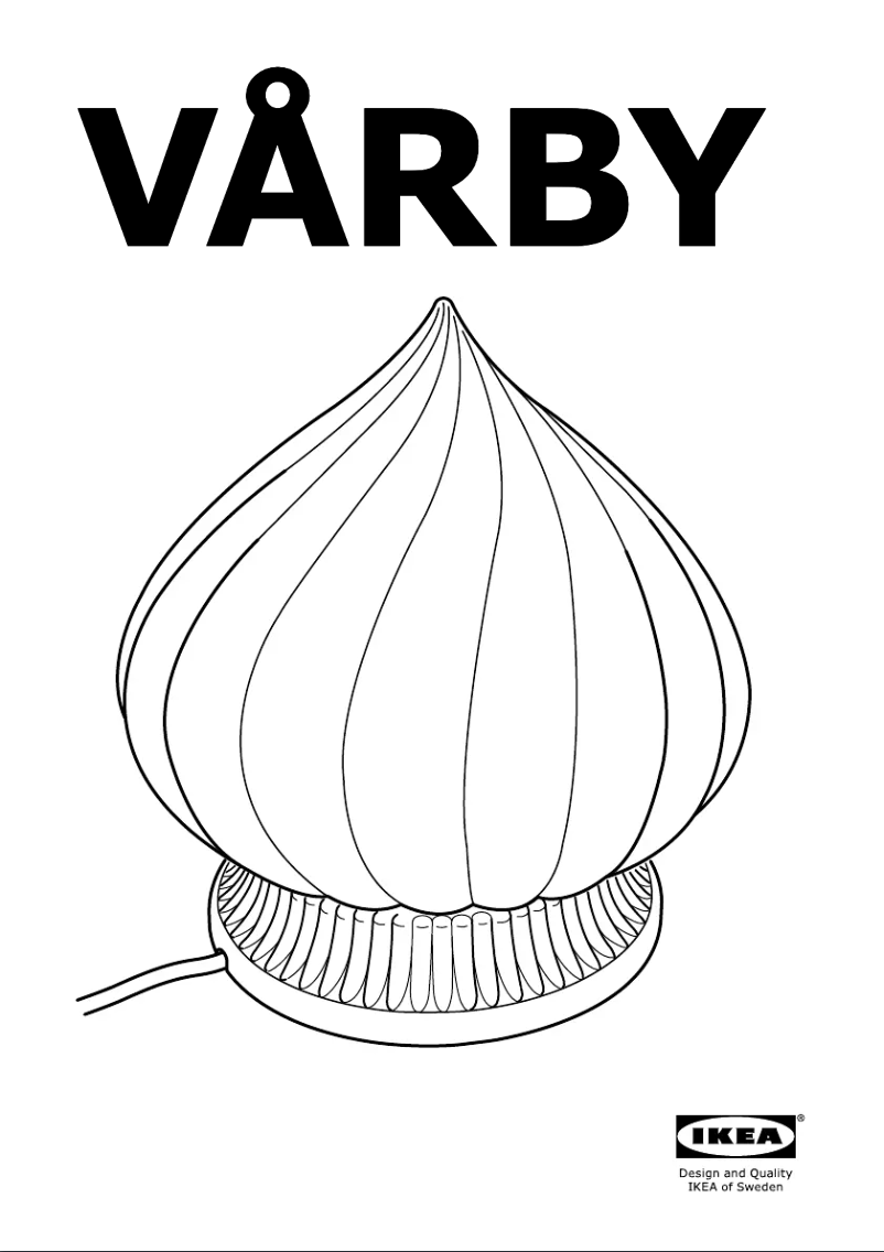 Page 1 de la notice Manuel utilisateur Ikea VARBY