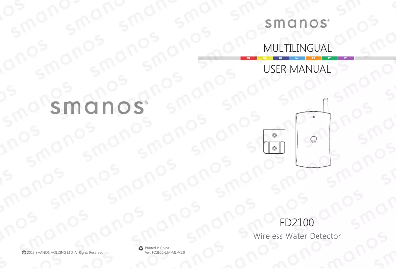 Page 1 de la notice Manuel utilisateur smanos FD2100