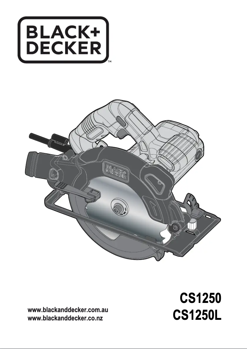 Page 1 de la notice Manuel utilisateur Black & Decker CS1250K