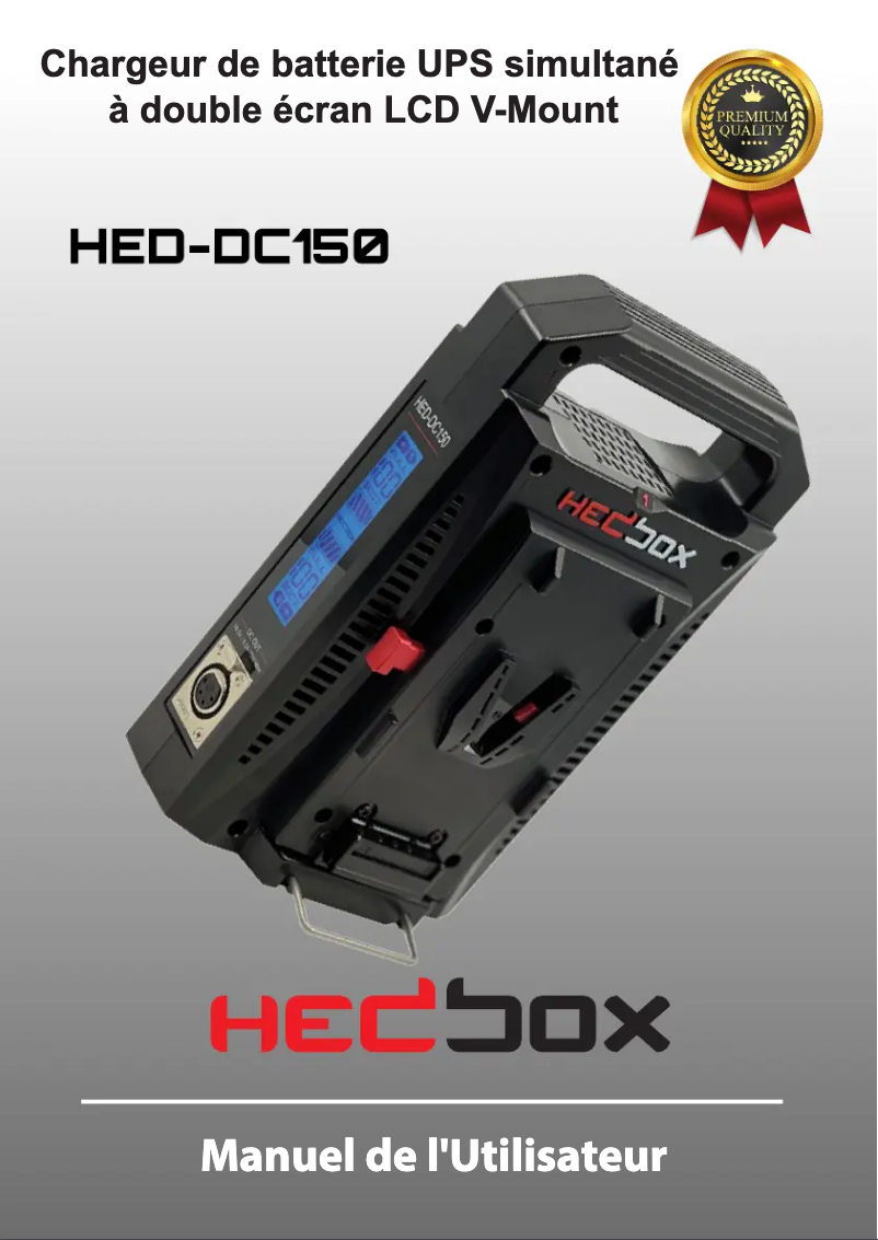 Page n°1 - Manuel utilisateur Hedbox HED-DC150