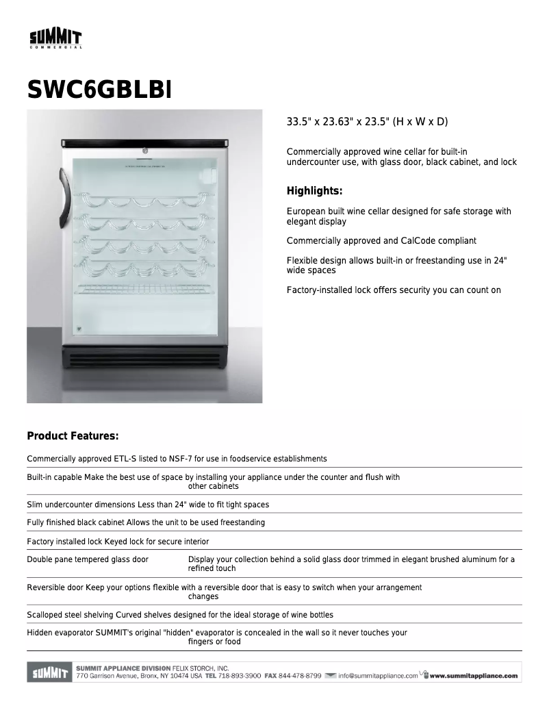Image de la première page du manuel de l'appareil SWC6GBLBI