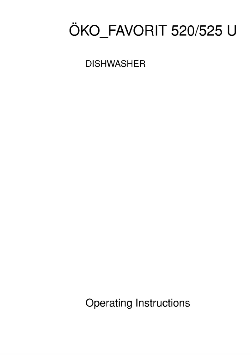 Image de la première page du manuel de l'appareil Favorit 525 U