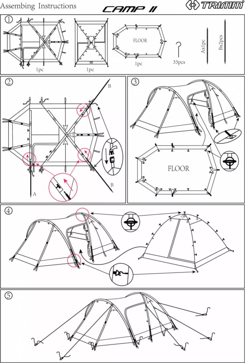 Imagen de la primera página del manual del dispositivo Camp II