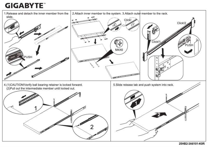 Page n°1 - Guide d'installation Gigabyte R271-Z31