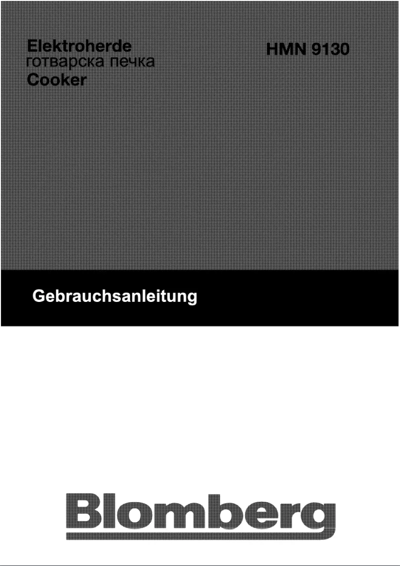 Page 1 de la notice Manuel utilisateur Blomberg HMN 9130