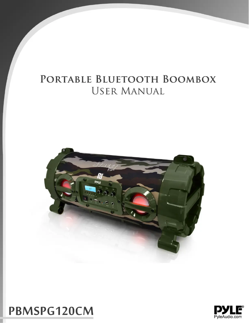 Page 1 de la notice Manuel utilisateur Pyle Street Flow PBMSPG120CM