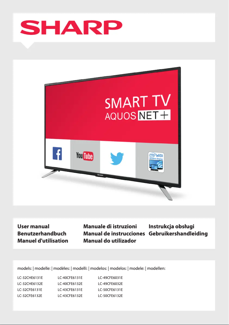 Page 1 de la notice Manuel utilisateur Sharp LC-32CFE6131E