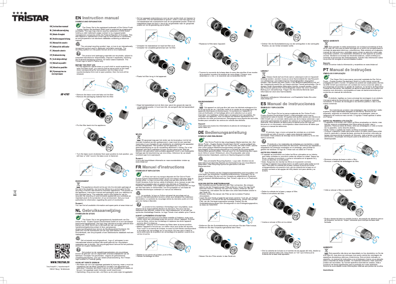 Imagen de la primera página del manual del dispositivo AP-4707