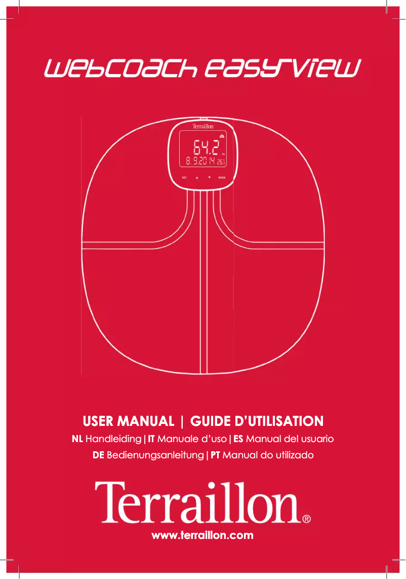 Page 1 de la notice Manuel utilisateur Terraillon WEB COACH EASY VIEW